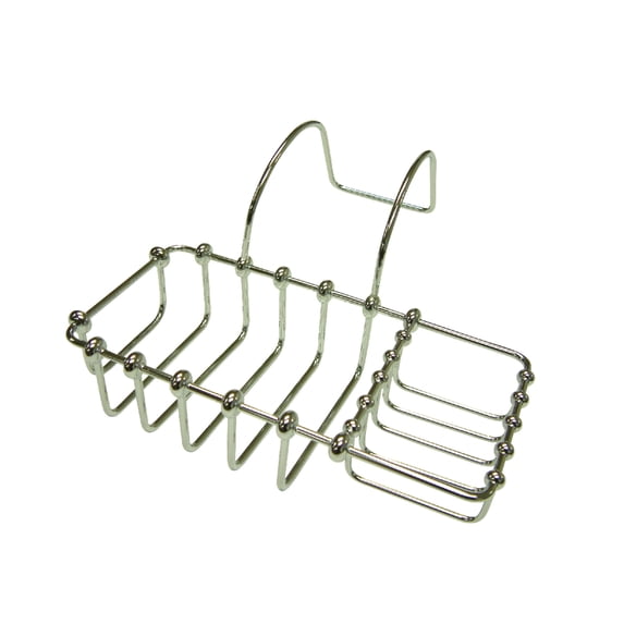Kingston Brass CC2161 8-3/8 Inch Clawfoot Tub Hanging Soap and Sponge Holder in Polished Chrome