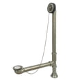 thumbnail image 1 of Kingston Brass CC2098 Brass Chain & Stopper Tub Waste and Overflow, Brushed Nickel, 20-1/4 in~22-5/8 in x 7 in (L) x 3 in (W) x 14-1/4 in~15 in (H), 1 of 7