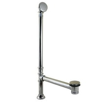 Kingston Brass CC2711 Vintage Swivel Ball Toe Touch Tub Waste and Overflow in Polished Chrome