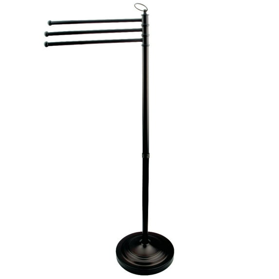 Kingston Brass CC2020 Vintage Pedestal Towel Bar, Matte Black