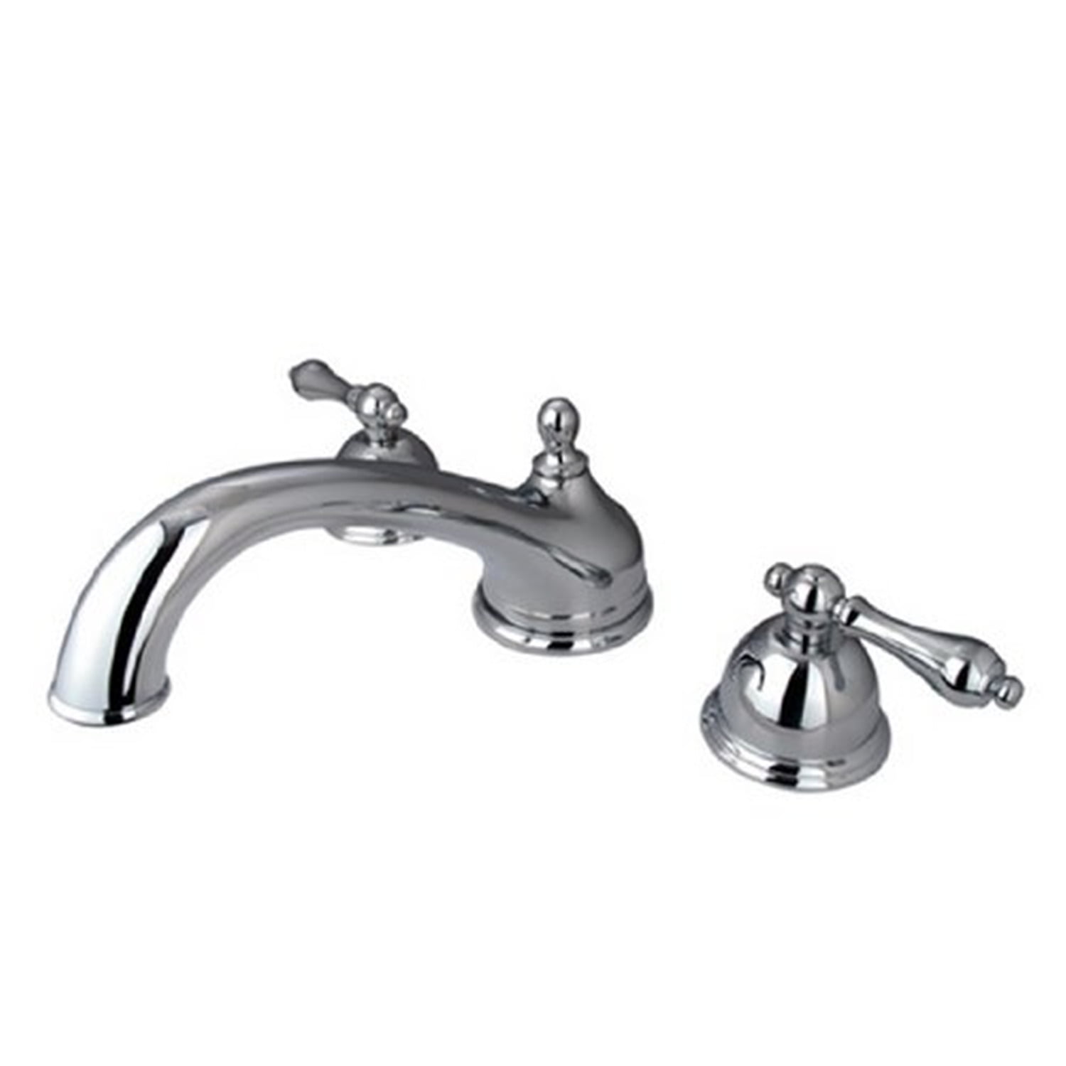 Polished Chrome Vintage Two Handle Roman Tub Faucet