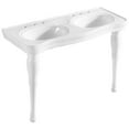 thumbnail image 1 of Kingston Brass VPB1488 Imperial 47-Inch Double Bowl Console Sink with 8-Inch Faucet Holes, White, 1 of 6