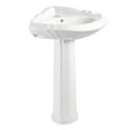 thumbnail image 1 of Kingston Brass VPB2710 Venus 27" Ceramic Corner Pedestal Sink (Single Hole), Glossy White, 1 of 7