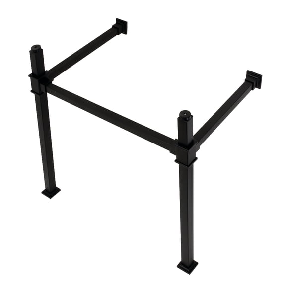 Kingston Brass VPB3328SQ0 Stainless Steel Console Sink Legs, Matte Black