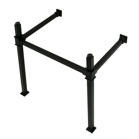 Kingston Brass VPB3328SQ0 Stainless Steel Console Sink Legs, Matte Black