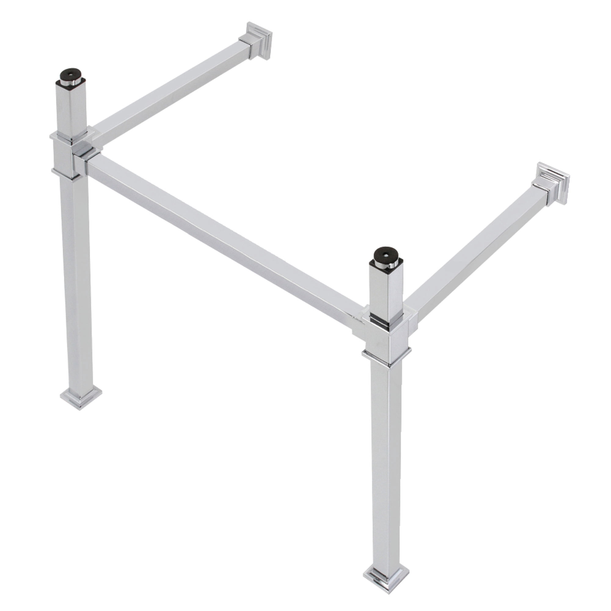 Kingston Brass VPB3328SQ1 Stainless Steel Wall Mount Console Sink Legs, Polished Chrome