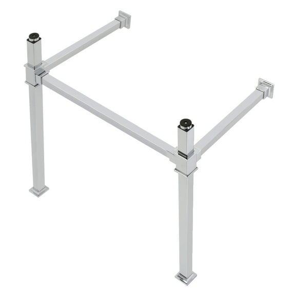 Kingston Brass VPB3328SQ1 Stainless Steel Wall Mount Console Sink Legs, Polished Chrome