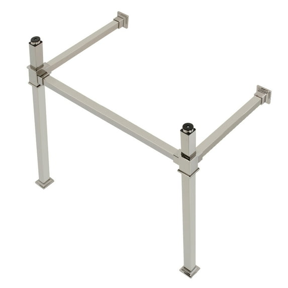Kingston Brass VPB3328SQ6 Stainless Steel Wall Mount Console Sink Legs, Polished Nickel