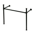 thumbnail image 1 of Kingston Brass VPB34410 41 x 16 x 34 in. Stainless Steel Console Sink Legs, Matte Black, 1 of 4