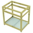 thumbnail image 1 of Kingston Brass Vsp3122b 31" Wide X 30" High Console Stand - Brass, 1 of 6