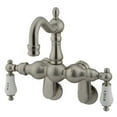 thumbnail image 1 of Kingston Brass  Wall Mount Clawfoot Tub Filler - Satin Nickel, 1 of 1