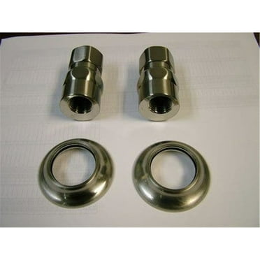 Kingston Brass KSEL1248 Wall Union for Wall Mount Kitchen Faucet KS1248 & KS1298 Series, Satin Nickel