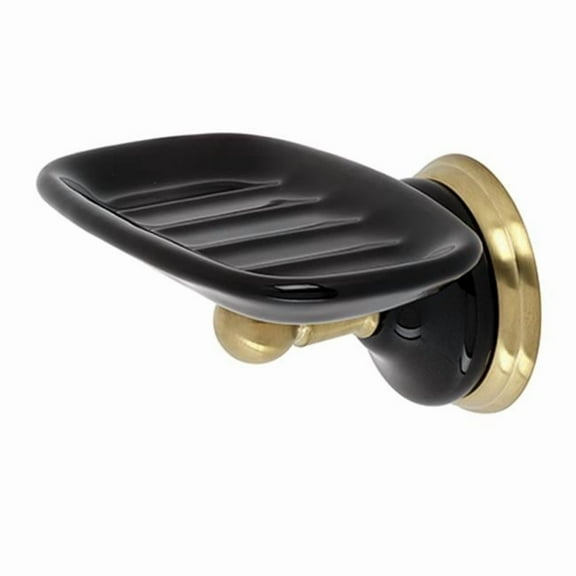 Kingston Brass BA9115BB Water Onyx Soap Dish Holder, Brushed Brass