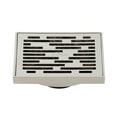 thumbnail image 1 of Kingston Brass Watercourse Transit 4" Square Grid Shower Drain Polished Nickel Polished, 1 of 5