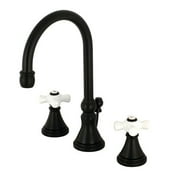 Kingston KS2980PX 8 in. Widespread Lavatory Faucet, Matte Black - 10.5 x 2.5 x 6.5 in.