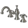 thumbnail image 1 of Kingston Brass KS7168TX   KS7168TX French Country 8\" Widespread Lavatory Faucet with Brass Pop-Up, Satin Nickel, 1 of 4