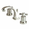 thumbnail image 1 of Kingston Brass KS4946ZX 8-Inch Widespread Lavatory Faucet with Brass Pop-Up, Polished Nickel, 1 of 5