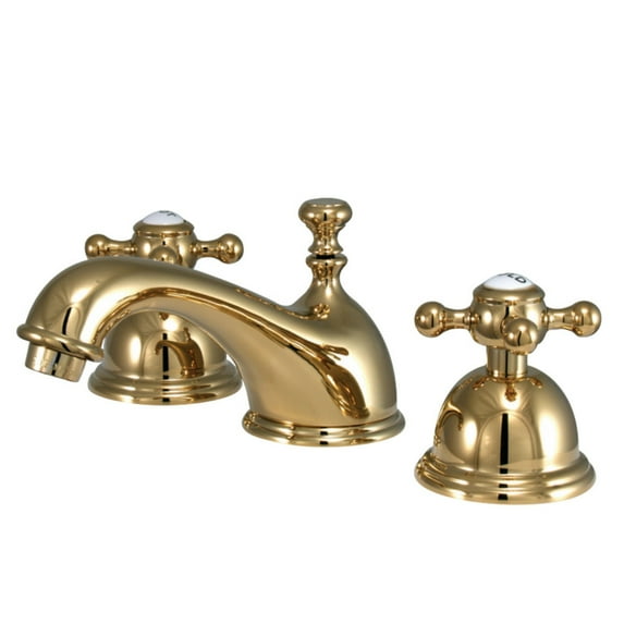 Kingston Brass Widespread Bathroom Faucets In Polished Brass Finish KS3962BX