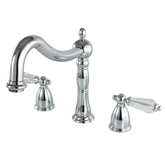 Kingston Brass KS1341WLL Wilshire Two-Handle Deck Mount Roman Tub Faucet, Polished Chrome