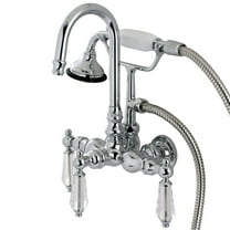 Aqua Vintage AE8T1WLL Wilshire Wall Mount Clawfoot Tub Faucet, Polished Chrome