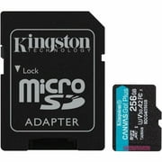 Kingston Canvas Go! Plus 256 GB Class 10/UHS-I U3 V30 microSDXC