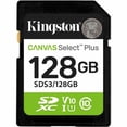thumbnail image 1 of Kingston Canvas Select Plus 128 GB Class 10/UHS-I (U1) V10 SDXC, 1 of 3