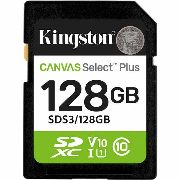 Kingston Canvas Select Plus 128 GB Class 10/UHS-I (U1) V10 SDXC