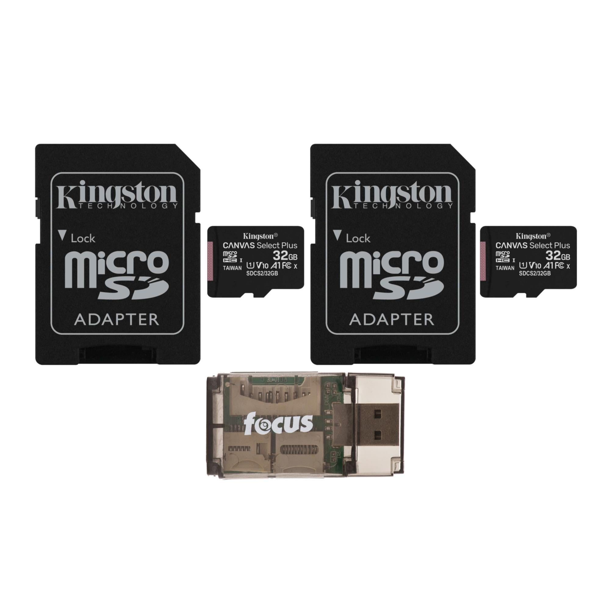 Kingston Canvas Select Plus 32GB microSDHC with SD Adapter (2-Pack