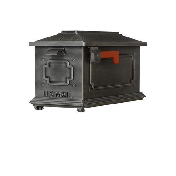 Special Lite Products SCK-1017-SW Kingston Curbside Mailbox Decorative Aluminum Elegant Mailbox - Swedish Silver