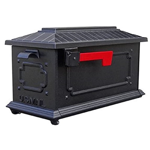 Special Lite Products SCK-1017-BLK Kingston Curbside Mailbox - Black