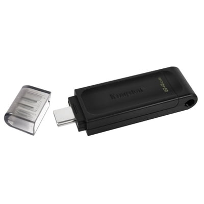 Kingston DataTraveler 70 256GB USB-C Flash Drive | USB 3.2 Gen 1 | DT70/256GB, Black