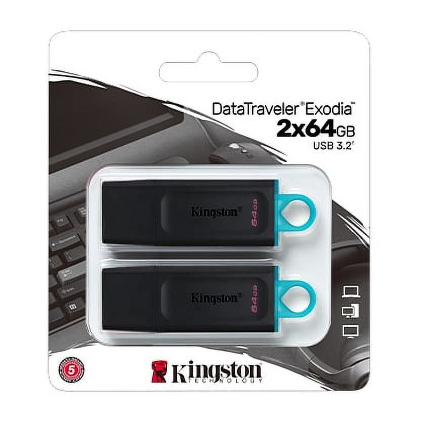 Kingston DataTraveler Exodia 64GB USB 3.2 Gen 1 Flash Drive - 2