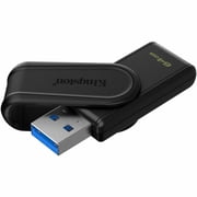 Kingston DataTraveler Exodia S USB Flash Drive - 64 GB - USB 3.2 Gen 1 - Black - 1
