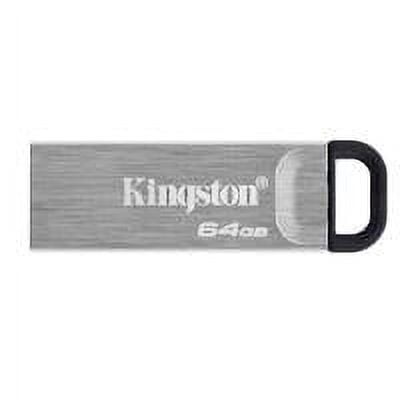 Kingston - DataTraveler Kyson 64GB High Performance USB 3.2 Gen 1 Metal USB Flash Drive DTKN/64GB