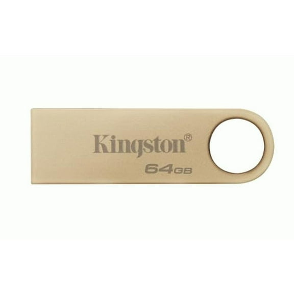 Kingston DataTraveler SE9 G3 64GB USB 3.2 (Gen 1) Type A Flash Drive - 64 GB - USB 3.1 (Gen 1) Type A - 220 MB/s Read Speed - 100 MB/s Write Speed - Gold