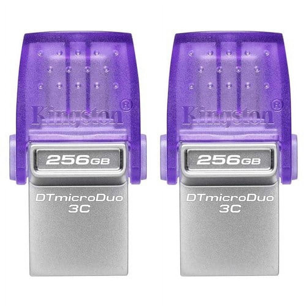 CLÉ KINGSTON 256 GO DT MICRODUO (USB C - USB A 3.2)