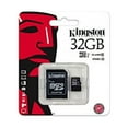 thumbnail image 1 of Kingston Digital 32GB microSDHC Class 10 UHS-I 45MB/s Read Card with SD Adapter (SDC10G2/32GB), 1 of 3