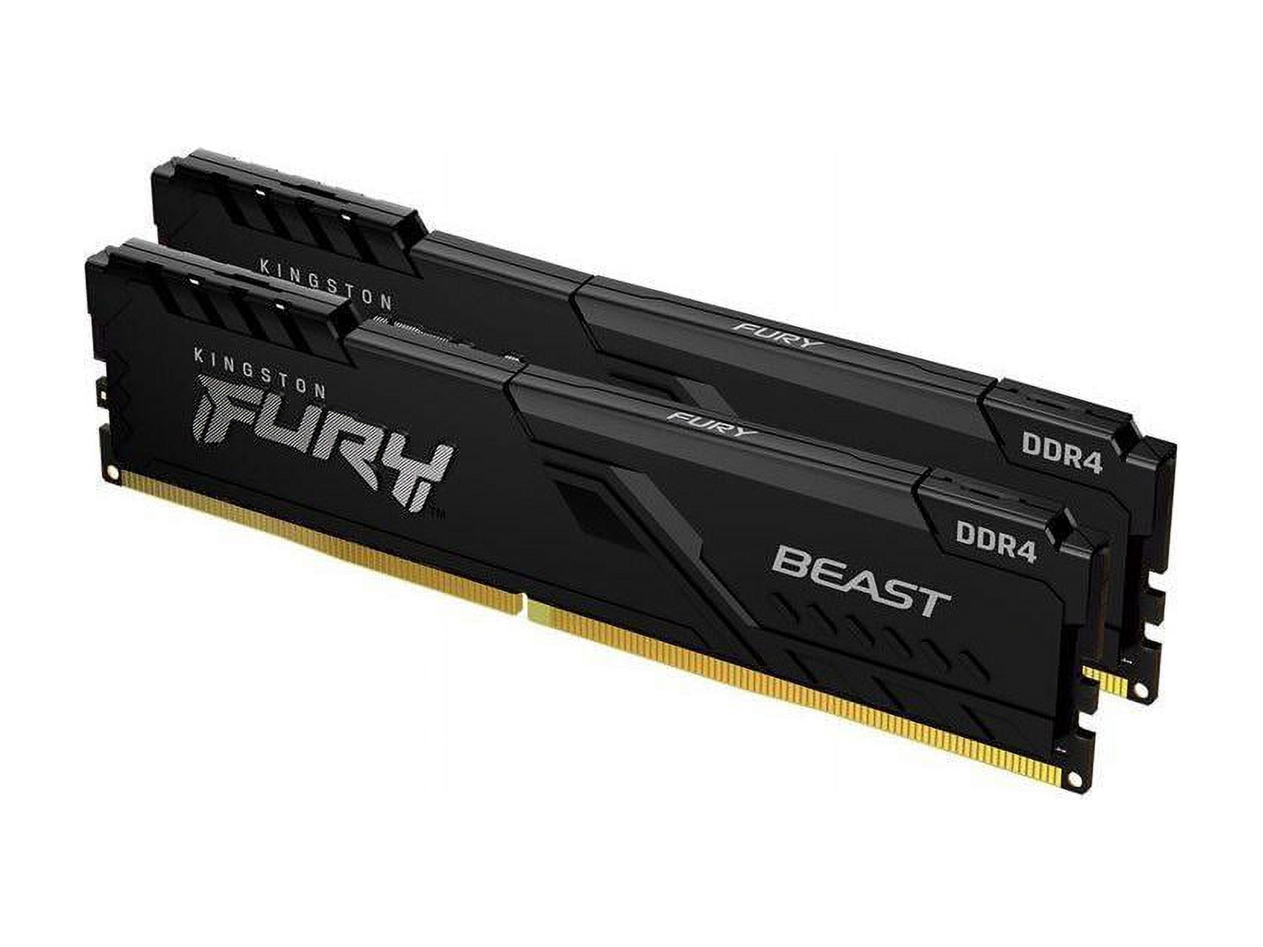 Kingston FURY Beast 32GB (2 x 16GB) 288-Pin PC RAM DDR4 3200 (PC4 25600) Memory (Desktop Memory) Model KF432C16BBK2/32