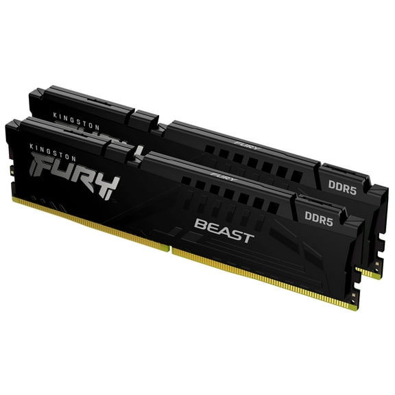 Kingston FURY Beast 32GB (2x16GB) 6000MT/s DDR5 CL36 Desktop Memory | AMD EXPO | Plug N Play | Kit of 2| KF560C36BBE2K2-32