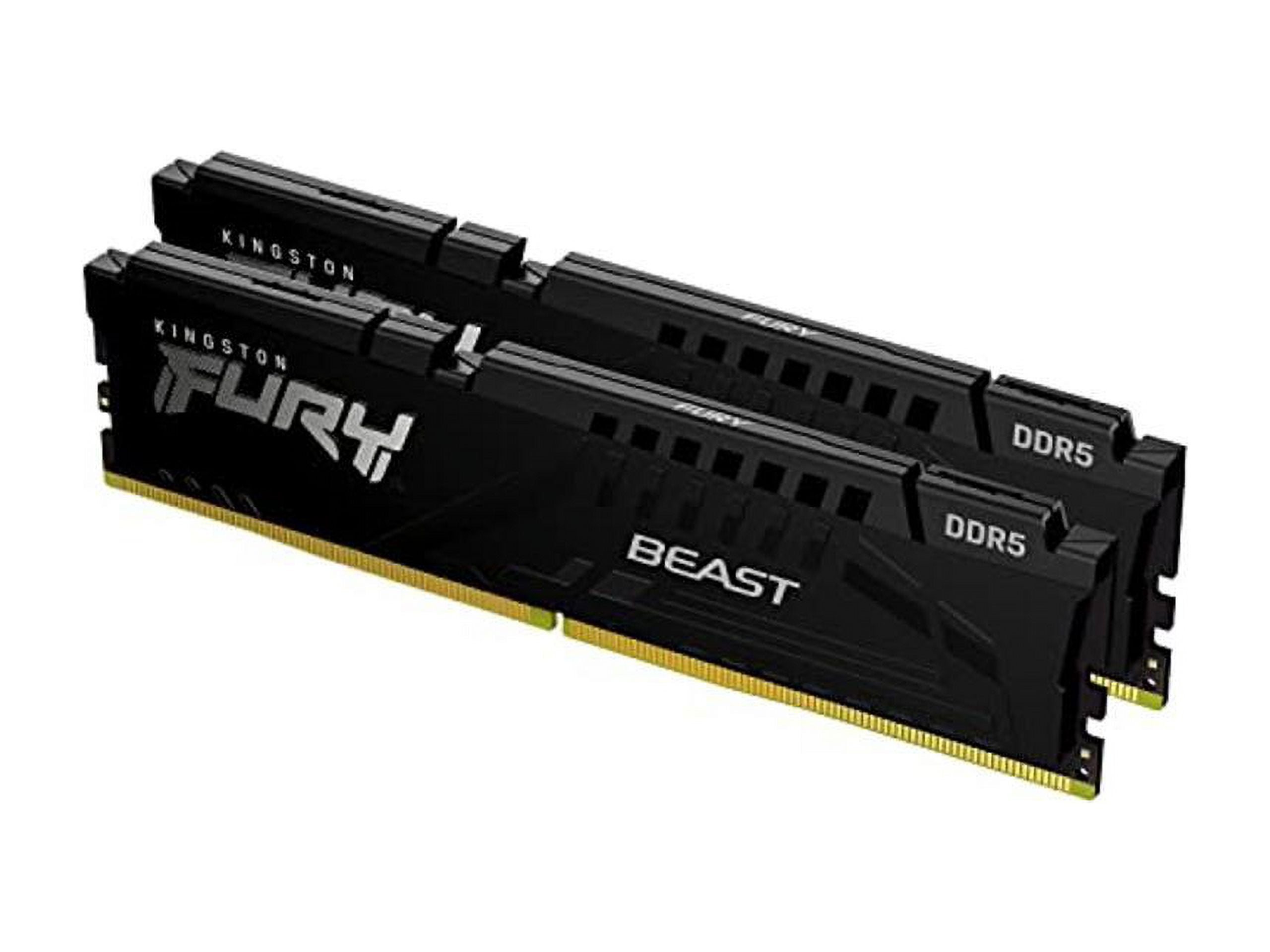 KINGSTON FURY BLAST DDR5 64GB 中古 Kingston FURY Beast 64GB (2 x 32GB) 288-Pin PC RAM DDR5 6000