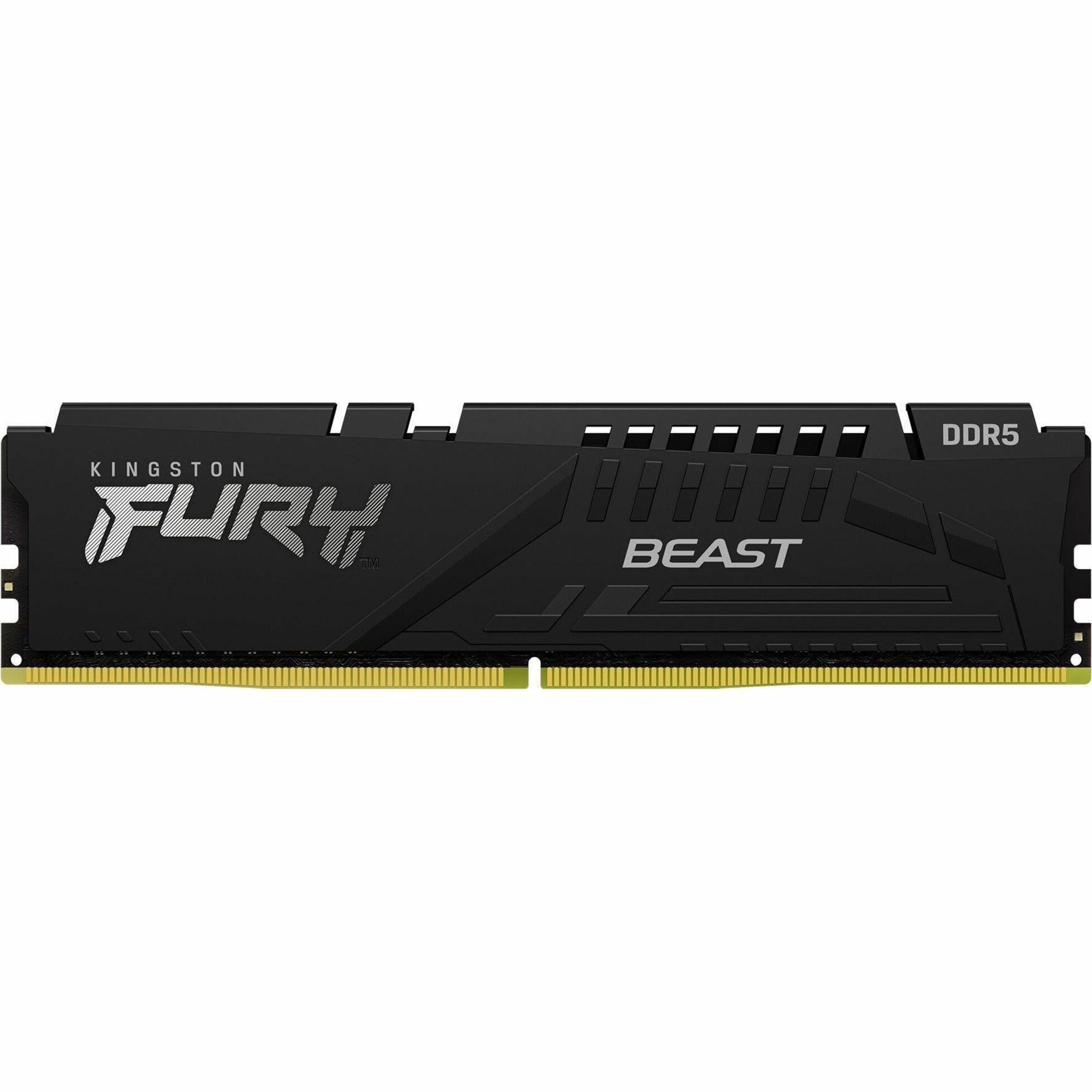 Kingston FURY Beast - DDR5 - module - 32 GB - DIMM 288-pin - 6000 MHz / PC5-48000 - CL30 - 1.4 V - unbuffered - on-die ECC - black