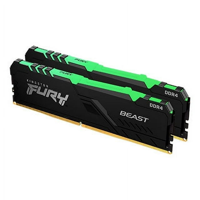 Kingston FURY Beast RGB 16GB KIT (2x8GB) 3200MHz DDR4 Desktop Memory KF432C16BBAK2/16