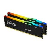 Kingston FURY Beast RGB 32GB 2 x 16GB 288-Pin PC RAM DDR5 5600 PC5 44800 Memory Desktop Memory Model KF556C40BBAK2-32