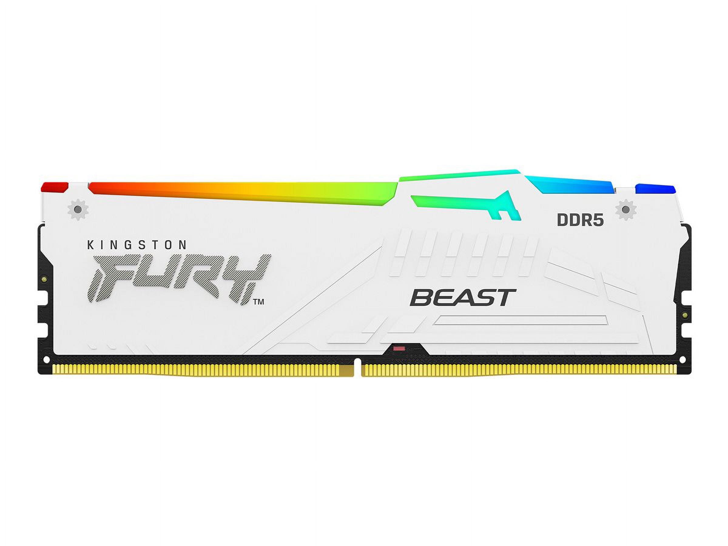メモリー Kingston FURY BEAST DDR5 5200MT/s RGB Kingston FURY Beast DDR5 RGB XMP Memory - Kingston Shop – Kingston
