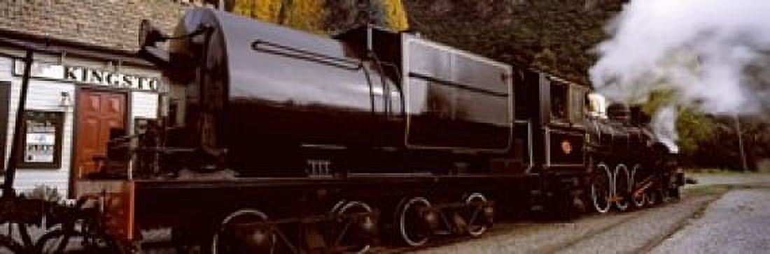 Kingston Flyer vintage steam train Kingston Otago Region South Island New Zealand Canvas Art - Panoramic Images (36 x 12)