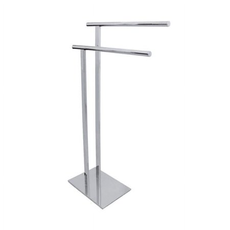 Kingston Freestanding Double Towel Rack Chrome
