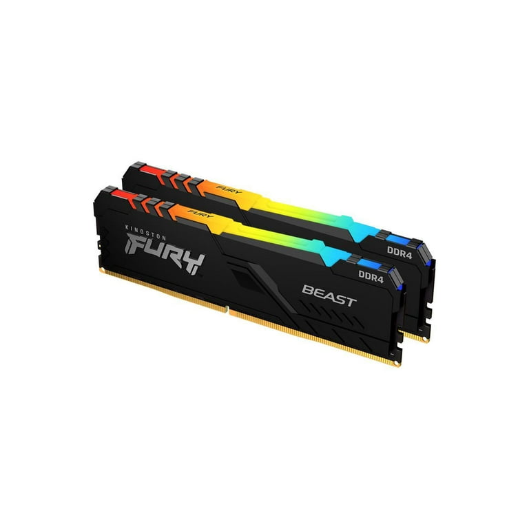 Kingston Fury Beast RGB 16GB (2 x 8GB) DDR4 3200 PC RAM, 288-Pin