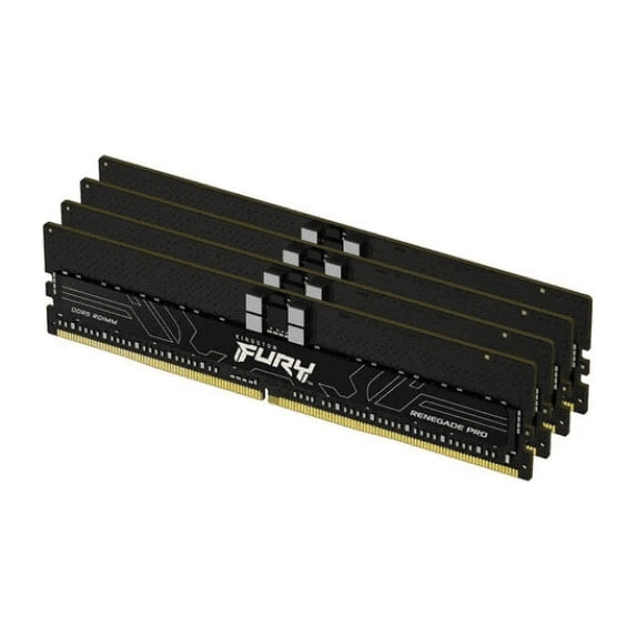 Kingston Fury Renegade Pro 128GB (4 x 32GB) ECC Registered DDR5 6400 (PC5 51200) Memory (Server Memory)