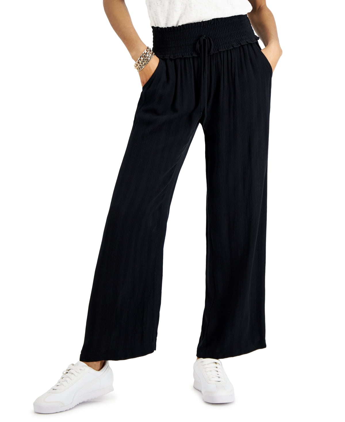 faxcopyexpress wide leg pants　s FAX COPY EXPRESS - Unisex V-line Wide Leg Suit Pants