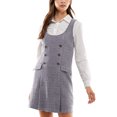 thumbnail image 1 of Kingston Junior's Contrast Collar Boucle Dress Set White Size X-Small, 1 of 3